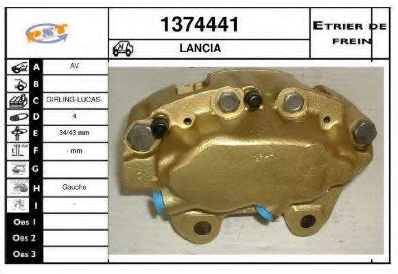 SNRA 1374441 Brake Caliper